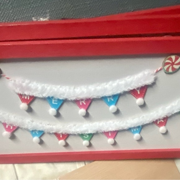 NWT….a wooden Sign that says merry Christmas!!! Super cute!! - Picture 2 of 4